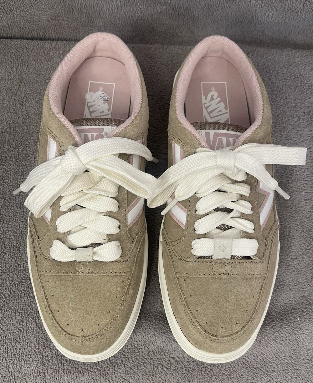 Vans Upland Mule Shoe Women's Size 9.5 Beige Tan Pink